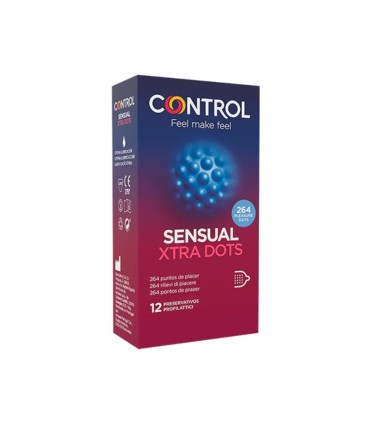 Control Sensual Xtra Dots 12 Preservativos