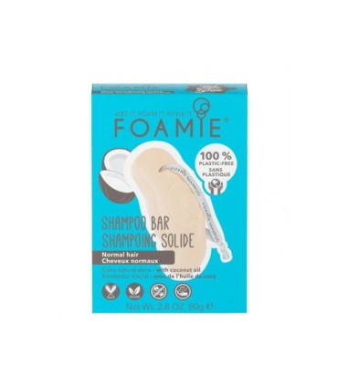 Foamie Shampoo Sólido Óleo Coco Cabelo Normal 80g