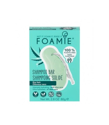 Foamie Shampoo Sólido Aloe Vera Cabelo Seco 80g