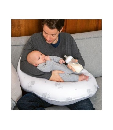 Doomoo Almofada Amamentação Buddy Raposa Cinza