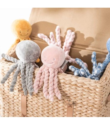 Nattou Lapidou Peluche Polvo Rosa