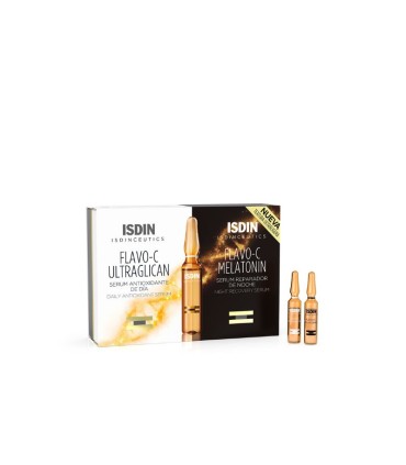 Isdin Isdinceutics Flavo-C Ultraglican & Flavo-C Melatonin 20 Ampolas