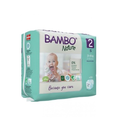 Bambo Nature Fraldas 2 S 3-6kg 30 Fraldas