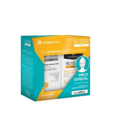 Heliocare 360º Pigment Solution Fluid SPF50+ 50ml + D Plus 30 Cápsulas