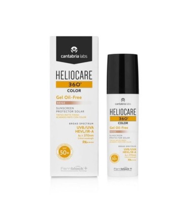 Heliocare 360º Gel Oil Free Tom Beige SPF50+ 50ml
