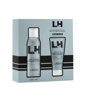 Lierac Homme Bálsamo Pós Barbear 75ml + Espuma Barbear 150ml