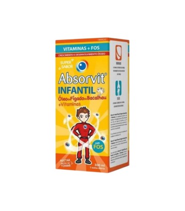 Absorvit Infantil Óleo de Fígado de Bacalhau + Vitaminas 300ml