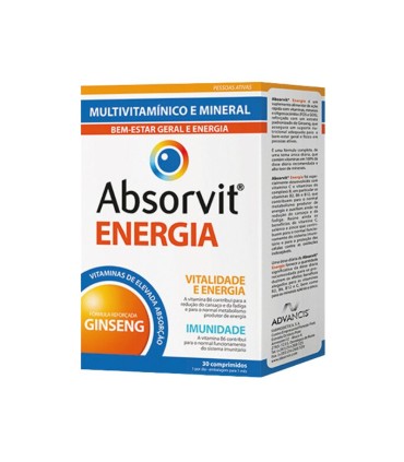 Absorvit Energia 30 comprimidos