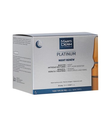Martiderm Platinum Night Renew 30 ampolas