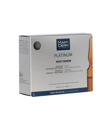 Martiderm Platinum Night Renew 10 ampolas
