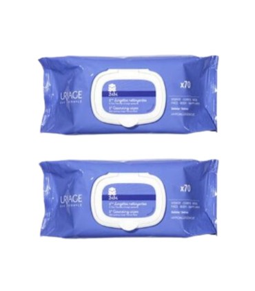 Uriage Bebé 1º Toalhitas Limpeza 2x70 Unidades