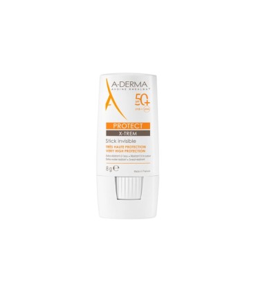 A-derma Protect X-trem Stick Solar Invisível SPF50+ 8g