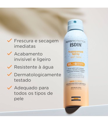 Isdin Fotoprotector Transparent Spray Wet Skin SPF30 250ml