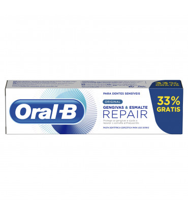 Oral-B Gengivas & Esmalte Repair Pasta Dentífrica Original - 75+25 ml