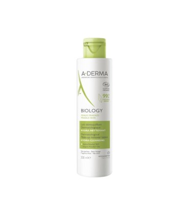 A-derma Biology Leite Desmaquilhante Dermatológico 200ml