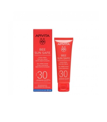 Apivita Bee Sun Safe Gel-Creme Rosto Hidra Refrescante SPF30+ 50ml