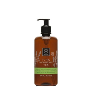 Apivita Tonic Mountain Tea Gel de Banho com Óleos Essenciais 500ml