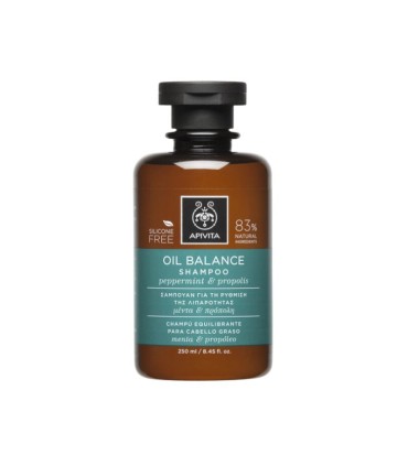 Apivita Oily Hair Shampoo Equilibrante Para Cabelo Oleoso 250ml