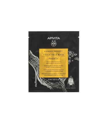 Apivita Express Beauty Máscara De Tecido Refirmante & Efeito Lifting De Mástique 15ml