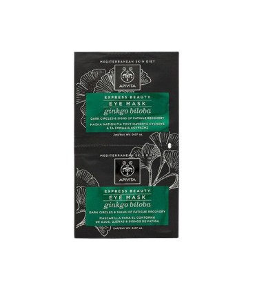 Apivita Express Beauty Máscara de Olhos Antipapos & Antiolheiras 2x2ml