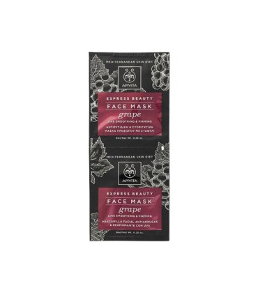 Apivita Express Beauty Máscara de Rosto Antirrugas & Refirmante 2x8ml