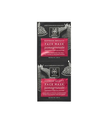 Apivita Express Beauty Máscara de Rosto Iluminadora & Vitalizante 2x8ml
