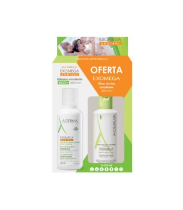 A-Derma Control Bálsamo 400ml Oferta A-Derma Exomega Óleo Duche 200ml