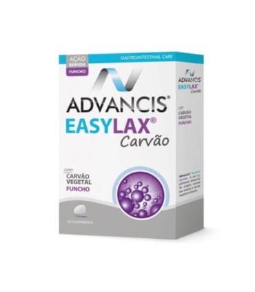 Advancis Easylax Charcoal Carvão 45 unidades