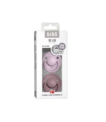 Bibs De Lux 2 Chupetas Dusky Lilac/Heather