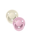 Bibs De Lux 2 Chupetas Ivory/Baby Pink