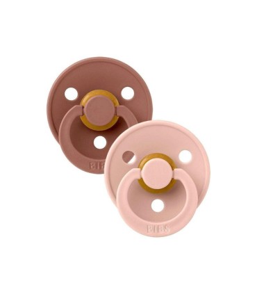 Bibs Colour 2 Chupetas Woodchuck/Blush 6-18 meses