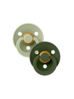 Bibs Colour 2 Chupetas Sage/Hunter Green 6-18 meses