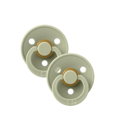 Bibs Colour 2 Chupetas Sage/Sage 6-18 meses