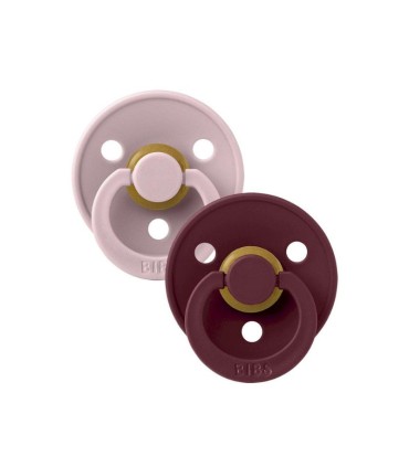 Bibs Colour 2 Chupetas Pink Plum/Elderberry 6-18 meses