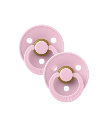 Bibs Colour 2 Chupetas Baby Pink/Baby Pink 0-6 meses