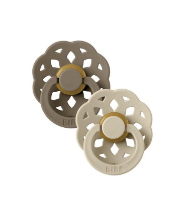 Bibs Boheme 2 Chupetas Vanilla/Dark Oak 6-18 meses