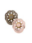 Bibs Boheme 2 Chupetas Dark Oak/Blush 0-6 meses