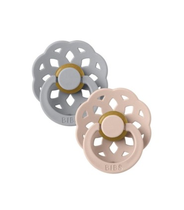 Bibs Boheme 2 Chupetas Cloud/Blush 0-6 meses