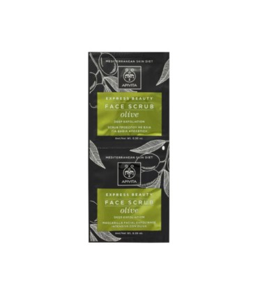 Apivita Express Beauty Esfoliante Intensivo de Azeitona 2x8ml