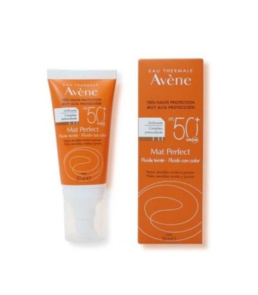 Avène Mat Perfect Fluido com Cor SPF50+ 50ml